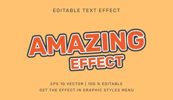 Vector illustration of Amazing editable text effect template