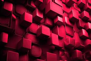 illustration of abstract viva magenta painted texture as concept background with copy space. Pattern in trendy color 2023 year Viva Magenta. Idea and texture backdrop photo