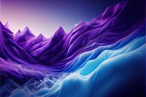 illustration of Smooth winter background wallpaper with blue and purple color tones photo