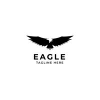 Vector eagle bird flying freedom logo design concept illustration idea