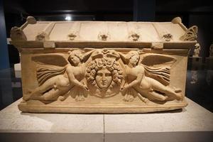 Sarcophagus in Antalya Archeological Museum, Antalya, Turkiye photo