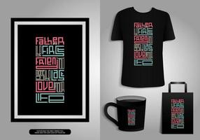 contento padre día. citas tipografía póster, camiseta, taza, totalizador bolsa, mercancías. vector