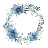 doux et rêveur botanique Cadre avec pastel fleurit png transparent Contexte