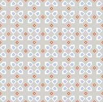 Abstract geoetric line seamless white pattern. Arabesque tile texture in asian decor style vector