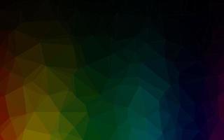 Dark Multicolor, Rainbow vector polygonal template.