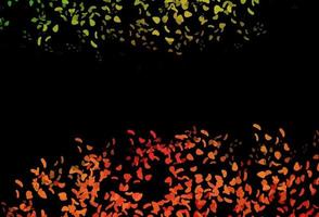 Dark Green, Red vector texture with random forms.