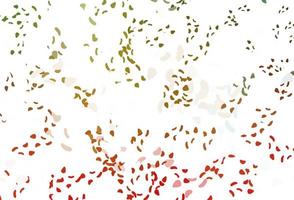 Light green, red vector texture with random forms.