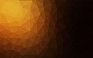 Dark Orange vector shining triangular template.