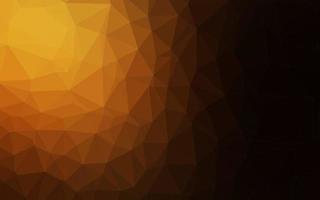 Dark Orange vector shining triangular template.