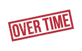 Over Time Rubber Stamp Seal Vector
