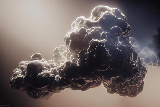 generativo ai ilustración de blanco curva niebla, fumar, nubes, fuego y oscuro antecedentes con destacar. resumen ilustración Arte. modelo textura, utilizar para anuncio, póster y plantilla, negocio.digital Arte foto