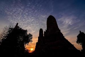 Ancient Buddhist temple in Asia photo