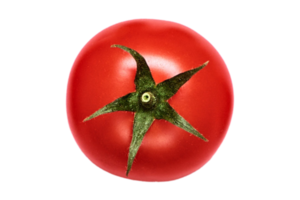 Red tomato isolated on a transparent background png