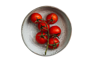 Vegetables cherry tomatoes isolated on a transparent background png