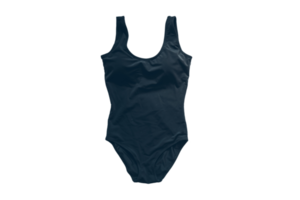 Black swimwear isolated on a transparent background png