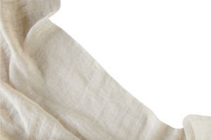 Beige fabric cloth isolated on a transparent background png