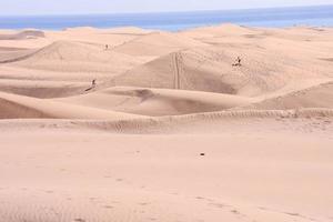 dunas de arena junto al mar foto