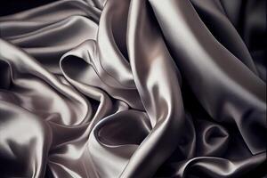 illustration of soft silver fabric photo