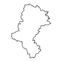 Silesian Voivodeship map, province of Poland. Vector illustration.