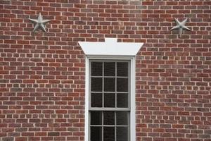 Williamsburh Virgina historical houses wall detail photo