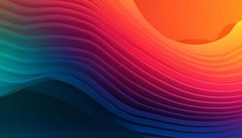 Simple minimalist retro color trendy background abstract colorful wallpaper and backdrop. Artistic digital art 3d rendering geometric line stripe bar element design material. photo
