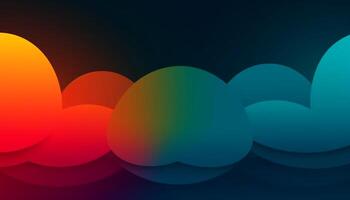 Simple minimalist retro color trendy background abstract colorful wallpaper and backdrop. Artistic digital art 3d rendering geometric line stripe bar element design material. Panoramic mountain wave. photo