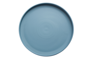 Blue plate isolated on a transparent background png