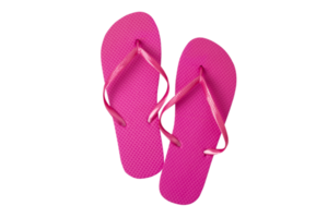 Pink flip flop isolated on a transparent background png