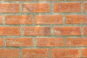 Brown block brick wall background, building wall photo