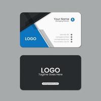 Professional business card template design, Printable double sided corporate visiting card template design vector