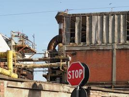 abandoned factory ruins photo