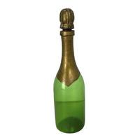 Vintage Decorative Glass Champagne Bottle photo