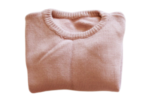 Pink sweater isolated on a transparent background png