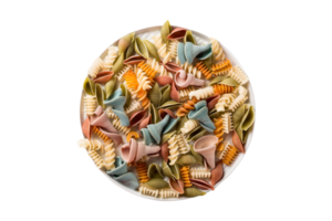 Raw pasta isolated on a transparent background png
