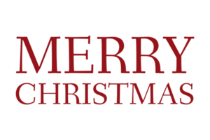 Christmas letters isolated on a transparent background png