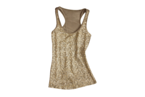 Gold blouse isolated on a transparent background png