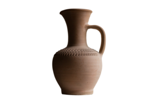 Brown vase isolated on a transparent background png