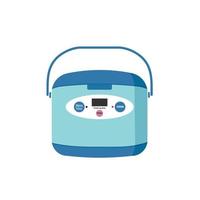 Electric rice cooker flat silhouette vector in pastel color. Color cooking electric utensil icon. Set of colorful symbols for kitchen concept. Kitchen gadgets. Kitchenware