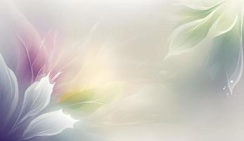 Ethereal Flowery Light Background with Copy Space photo