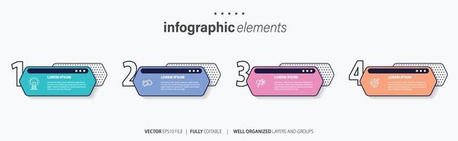 Infographic elements data visualization vector