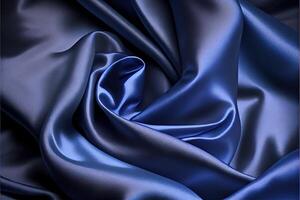 illustration of soft silk colorful fabric, texture and background photo