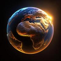 Save earth theme globe planet photo