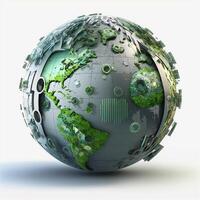 Save earth theme globe planet photo