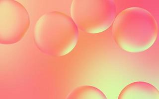 Smooth water bubble background. Transparent bubble drops on pastel gradient background. Pastel water bubbles. Suitable for poster, cover, backdrop, presentation, etc. photo