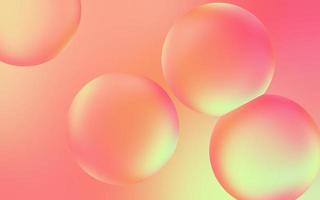 Smooth water bubble background. Transparent bubble drops on pastel gradient background. Pastel water bubbles. Suitable for poster, cover, backdrop, presentation, etc. photo