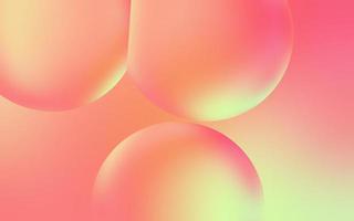 Smooth water bubble background. Transparent bubble drops on pastel gradient background. Pastel water bubbles. Suitable for poster, cover, backdrop, presentation, etc. photo