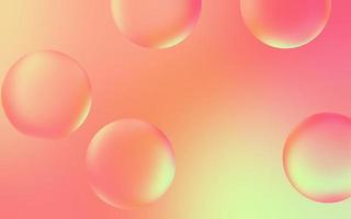 Smooth water bubble background. Transparent bubble drops on pastel gradient background. Pastel water bubbles. Suitable for poster, cover, backdrop, presentation, etc. photo