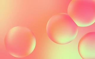 Smooth water bubble background. Transparent bubble drops on pastel gradient background. Pastel water bubbles. Suitable for poster, cover, backdrop, presentation, etc. photo