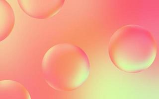 Smooth water bubble background. Transparent bubble drops on pastel gradient background. Pastel water bubbles. Suitable for poster, cover, backdrop, presentation, etc. photo