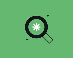 Geometric search vector illustration in flat style design. Geometric, colorful zoom icon for website,app,ui ux,web design,business,marketing,landing,web development concept
